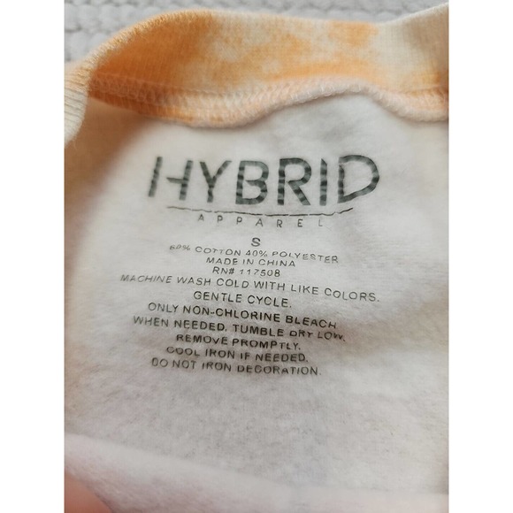 New York Knicks Sweatshirt Womens Small Orange Tye Dye Crew Neck - Picture 4 of 6